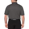 imageCallaway Mens Swing Tech Mini Print Short Sleeve Golf Polo Shirt MoistureWicking Ventilated Fabric Sun ProtectionCaviar  Jacquard