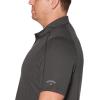 imageCallaway Mens Swing Tech Mini Print Short Sleeve Golf Polo Shirt MoistureWicking Ventilated Fabric Sun ProtectionCaviar  Jacquard