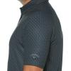 imageCallaway Mens Swing Tech Mini Print Short Sleeve Golf Polo Shirt MoistureWicking Ventilated Fabric Sun ProtectionChevron Caviar