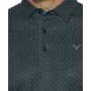 imageCallaway Mens Swing Tech Mini Print Short Sleeve Golf Polo Shirt MoistureWicking Ventilated Fabric Sun ProtectionChevron Caviar
