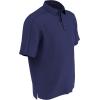 imageCallaway Mens Swing Tech Mini Print Short Sleeve Golf Polo Shirt MoistureWicking Ventilated Fabric Sun ProtectionGray Blue  Jacquard