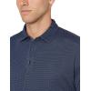 imageCallaway Mens Swing Tech Mini Print Short Sleeve Golf Polo Shirt MoistureWicking Ventilated Fabric Sun ProtectionMedieval Blue  Jacquard