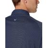imageCallaway Mens Swing Tech Mini Print Short Sleeve Golf Polo Shirt MoistureWicking Ventilated Fabric Sun ProtectionMedieval Blue  Jacquard