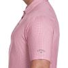 imageCallaway Mens Swing Tech Mini Print Short Sleeve Golf Polo Shirt MoistureWicking Ventilated Fabric Sun ProtectionMicro Tattersall Boudoir Red
