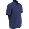 imageCallaway Mens Swing Tech Mini Print Short Sleeve Golf Polo Shirt MoistureWicking Ventilated Fabric Sun ProtectionMicro Tattersall Peacoat