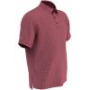 imageCallaway Mens Swing Tech Mini Print Short Sleeve Golf Polo Shirt MoistureWicking Ventilated Fabric Sun ProtectionMicro Tattersall Red Velvet