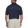 imageCallaway Mens Swing Tech Mini Print Short Sleeve Golf Polo Shirt MoistureWicking Ventilated Fabric Sun ProtectionPeacoat  Jacquard