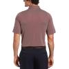 imageCallaway Mens Swing Tech Mini Print Short Sleeve Golf Polo Shirt MoistureWicking Ventilated Fabric Sun ProtectionRed Velvet  Jacquard