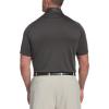 imageCallaway Mens Swing Tech Mini Print Short Sleeve Golf Polo Shirt MoistureWicking Ventilated Fabric Sun ProtectionSolid Asphalt
