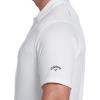 imageCallaway Mens Swing Tech Mini Print Short Sleeve Golf Polo Shirt MoistureWicking Ventilated Fabric Sun ProtectionSolid Bright White