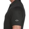 imageCallaway Mens Swing Tech Mini Print Short Sleeve Golf Polo Shirt MoistureWicking Ventilated Fabric Sun ProtectionSolid Caviar
