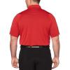 imageCallaway Mens Swing Tech Mini Print Short Sleeve Golf Polo Shirt MoistureWicking Ventilated Fabric Sun ProtectionTango Red  Jacquard