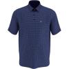 imageCallaway Mens Swing Tech Mini Print Short Sleeve Golf Polo Shirt MoistureWicking Ventilated Fabric Sun ProtectionMicro Tattersall Peacoat