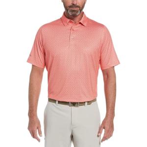 imageCallaway Mens Swing Tech Mini Print Short Sleeve Golf Polo Shirt MoistureWicking Ventilated Fabric Sun ProtectionChevron Dubarry