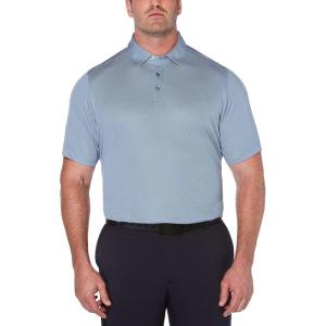 imageCallaway Mens Swing Tech Mini Print Short Sleeve Golf Polo Shirt MoistureWicking Ventilated Fabric Sun ProtectionInfinity  Jacquard