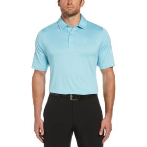 imageCallaway Mens Swing Tech Mini Print Short Sleeve Golf Polo Shirt MoistureWicking Ventilated Fabric Sun ProtectionSolid Petit Four