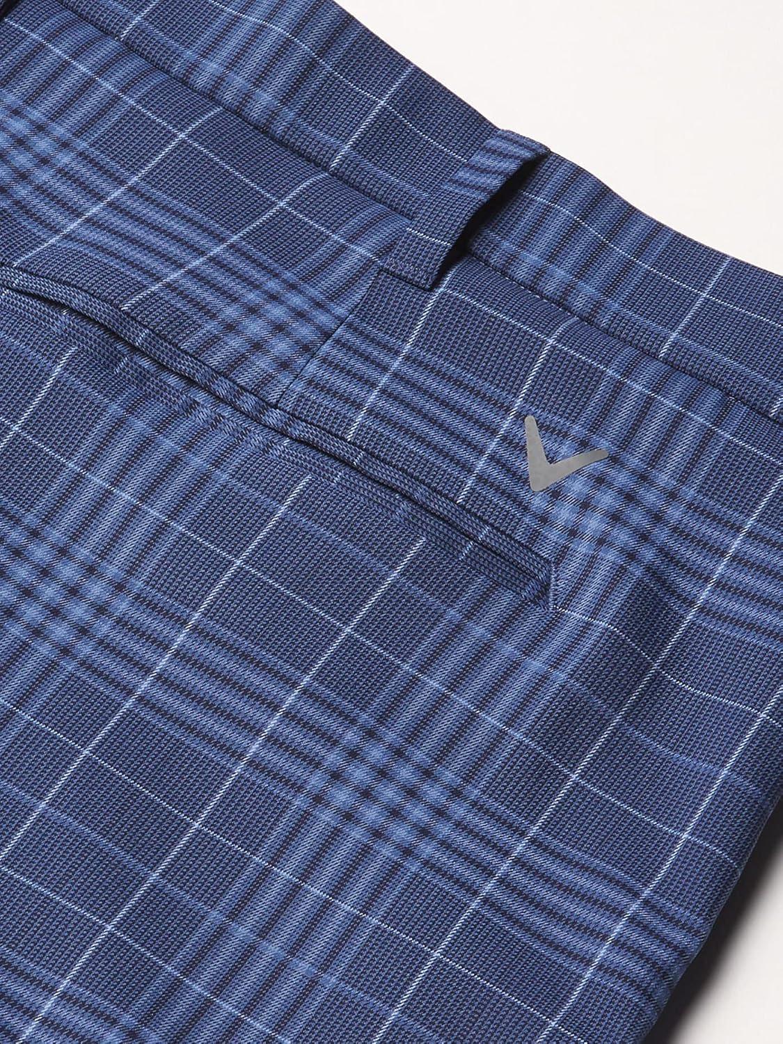 imageCallaway Mens Big ampamp Tall Swing Tech Plaid Ergo Golf ShortPeacoat