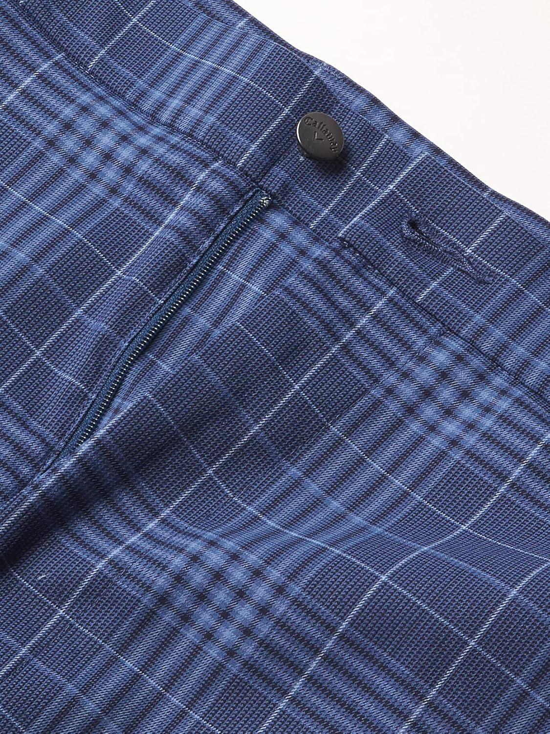 imageCallaway Mens Big ampamp Tall Swing Tech Plaid Ergo Golf ShortPeacoat