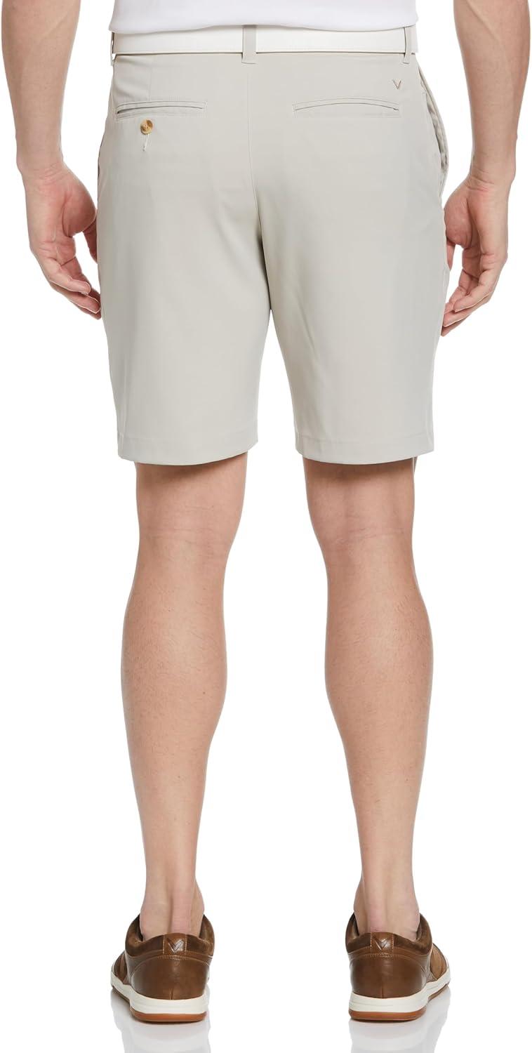 imageCallaway Mens OptiStretch Solid Short with Active WaistbandSilver Lining