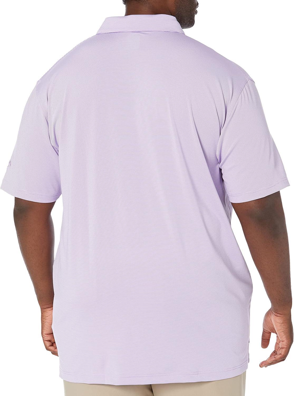imageCallaway Mens Pro Spin Fine Line Short Sleeve Golf Polo Stretch MoistureWicking Sun Protection Available in Big ampamp TallFairy Wren
