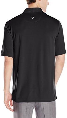 imageCallaway Mens Short Sleeve Core Performance Stretch Golf Polo Sun Protection MoistureWicking Available in Big ampamp TallBlack