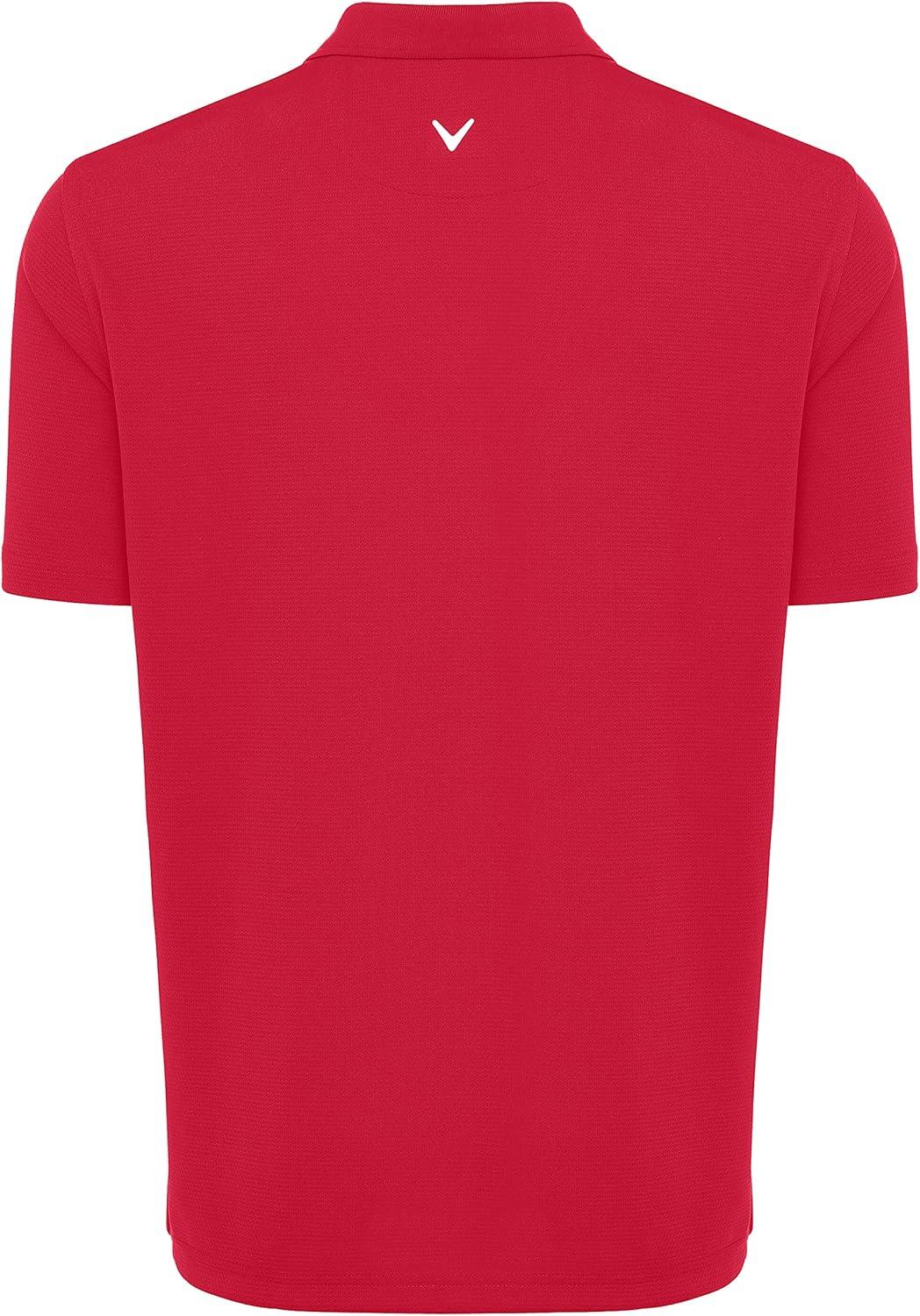 imageCallaway Mens Short Sleeve Core Performance Stretch Golf Polo Sun Protection MoistureWicking Available in Big ampamp TallChili Pepper