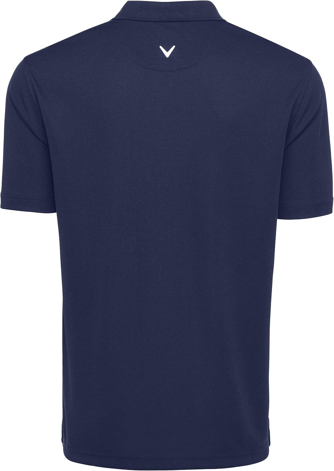 imageCallaway Mens Short Sleeve Core Performance Stretch Golf Polo Sun Protection MoistureWicking Available in Big ampamp TallPeacoat