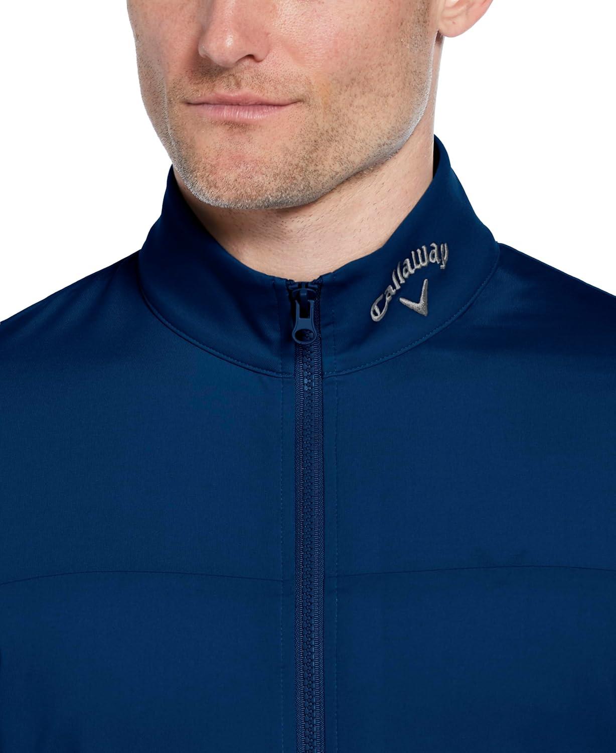 imageCallaway Mens Swing Tech Golf Vest Outerwear with Full Zip and Recycled Stretch FabricGalaxy Blue