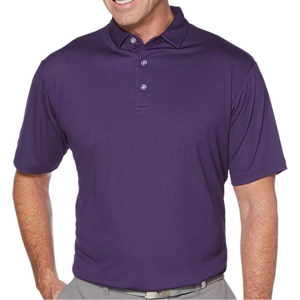 imageCallaway Birdseye Golf Polo with Cooling Technology Sun Protection MoistureWicking Athletic Collared Shirts for MenParachute Purple