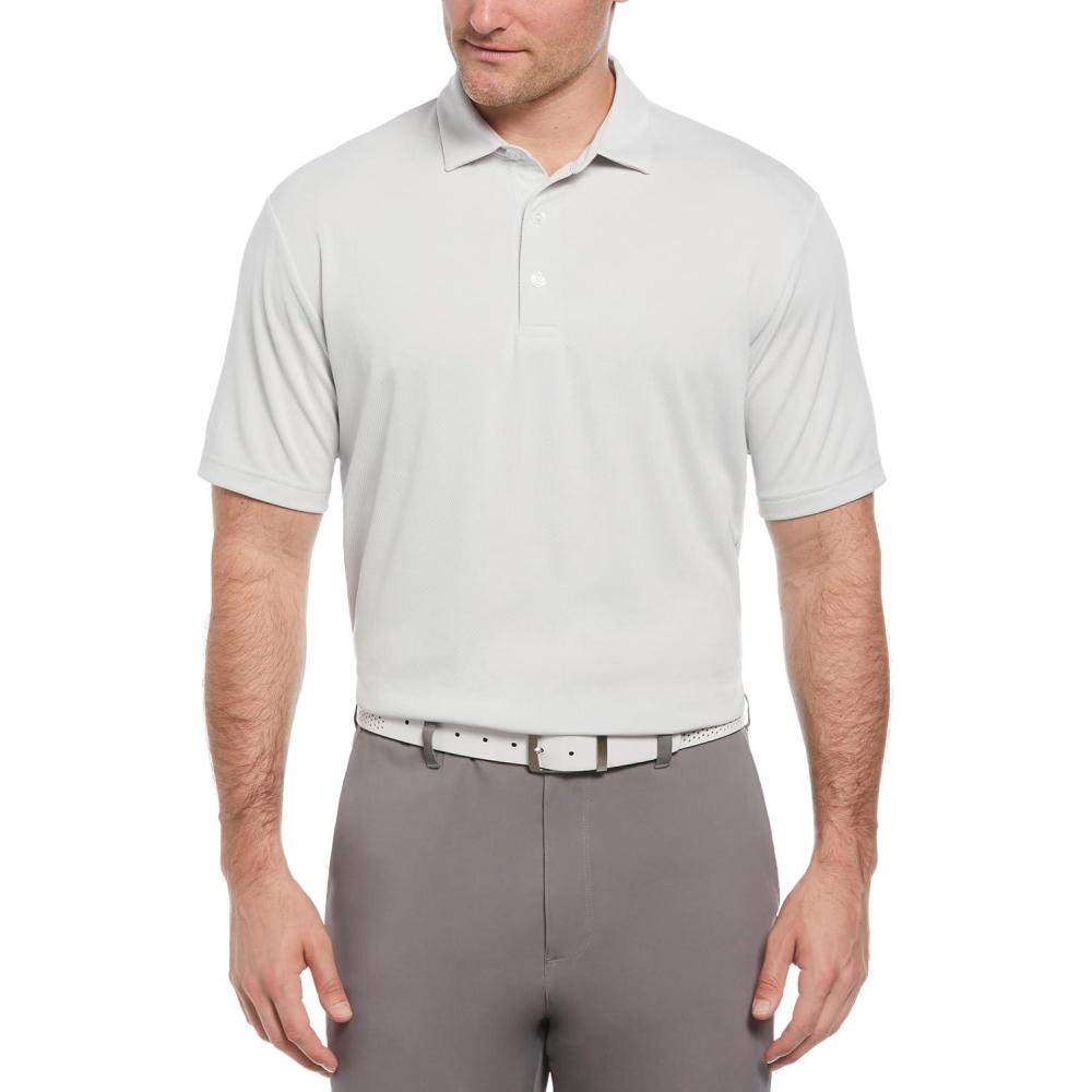 imageCallaway Birdseye Golf Polo with Cooling Technology Sun Protection MoistureWicking Athletic Collared Shirts for MenWhite