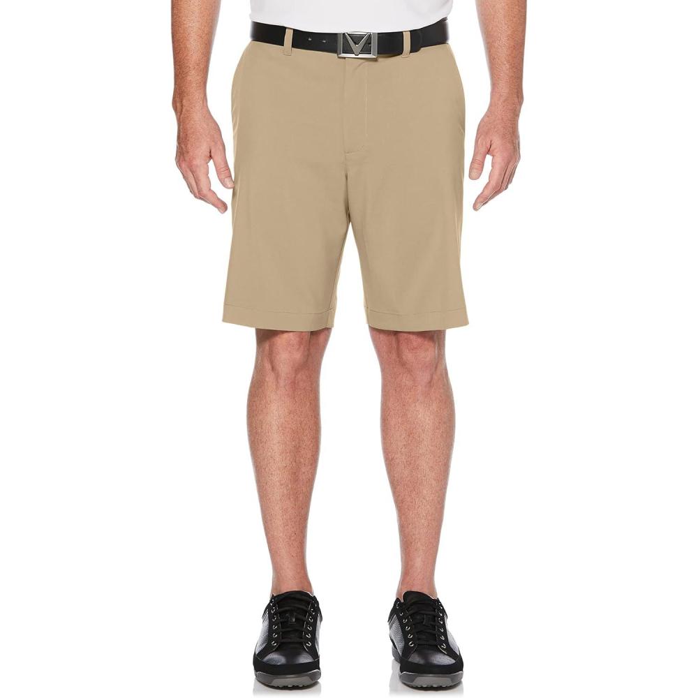 imageCallaway Mens OptiStretch Solid Short with Active WaistbandChinchilla