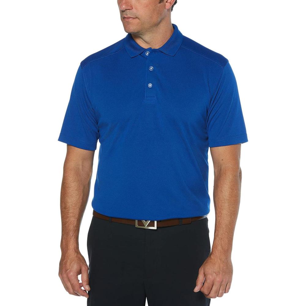 imageCallaway Mens Short Sleeve Core Performance Stretch Golf Polo Sun Protection MoistureWicking Available in Big ampamp TallSurf the Web