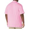 imageCallaway Mens Pro Spin Fine Line Short Sleeve Golf Polo Stretch MoistureWicking Sun Protection Available in Big ampamp TallPink Sunset