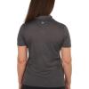 imageCallaway Womens Quarter Zip Short Sleeve Heather Golf Polo ShirtBlack Heather