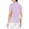 imageCallaway Womens Quarter Zip Short Sleeve Heather Golf Polo ShirtEnglish Lavender Htr