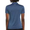 imageCallaway Womens Quarter Zip Short Sleeve Heather Golf Polo ShirtTrue Navy Htr