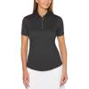 imageCallaway Womens Birdseye Golf Polo Cooling Technology Sun Protection Moisturewicking Performance Collared ShirtBlack