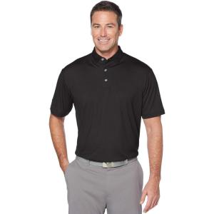 imageCallaway Birdseye Golf Polo with Cooling Technology Sun Protection MoistureWicking Athletic Collared Shirts for MenBlack