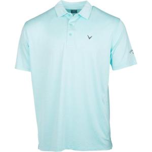 imageCallaway Mens Pro Spin Fine Line Short Sleeve Golf Polo Stretch MoistureWicking Sun Protection Available in Big ampamp TallAruba Blue