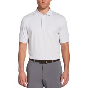 imageCallaway Mens Pro Spin Fine Line Short Sleeve Golf Polo Stretch MoistureWicking Sun Protection Available in Big ampamp TallBright White