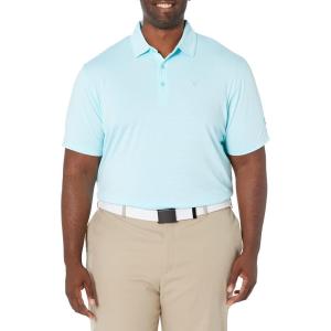 imageCallaway Mens Pro Spin Fine Line Short Sleeve Golf Polo Stretch MoistureWicking Sun Protection Available in Big ampamp TallSantorini Blue