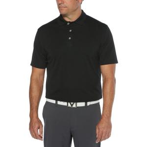 imageCallaway Mens Short Sleeve Core Performance Stretch Golf Polo Sun Protection MoistureWicking Available in Big ampamp TallBlack
