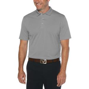 imageCallaway Mens Short Sleeve Core Performance Stretch Golf Polo Sun Protection MoistureWicking Available in Big ampamp TallSmoked Pearl