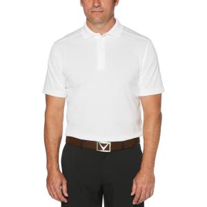 imageCallaway Mens Short Sleeve Core Performance Stretch Golf Polo Sun Protection MoistureWicking Available in Big ampamp TallWhite
