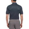 imageCallaway Mens Chevron Foulard Print Golf Polo Stretch Seams Sun Protection Available in Big ampamp TallCaviar Black