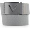imageCallaway Mens VLogo Web Golf Belt with Durable Textured Stretch Material and Metal Tip Adjustable BuckleBlack