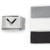 imageCallaway Mens VLogo Web Golf Belt with Durable Textured Stretch Material and Metal Tip Adjustable BuckleBlack