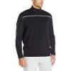 imageCallaway Mens Weather Series  Zip Mock Neck Pullover for Men Extended Sizes Mens Performance ApparelBlack