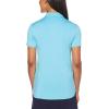 imageCallaway Womens OptiDri Chevron Short Sleeve Golf Polo Shirt Stretch Fabric MoistureWicking Sun ProtectionBlue Atoll