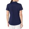 imageCallaway Womens OptiDri Chevron Short Sleeve Golf Polo Shirt Stretch Fabric MoistureWicking Sun ProtectionPeacoat